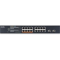 Коммутатор Zyxel XMG1915-18EP-EU0101F (L2+) 16x2.5Гбит/с 2SFP+ 8PoE++ 180W управляемый