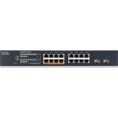Коммутатор Zyxel XMG1915-18EP-EU0101F (L2+) 16x2.5Гбит/с 2SFP+ 8PoE++ 180W управляемый
