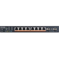 Коммутатор Zyxel XMG1915-10EP-EU0101F (L2+) 8x2.5Гбит/с 2SFP+ 8PoE++ 130W управляемый