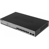 Коммутатор D-Link DGS-1210-10MP/F3A (L2) 8x1Гбит/с 2SFP 8PoE 130W настраиваемый