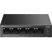 Коммутатор TP-Link LS105LP (L2) 5x100Мбит/с 4PoE 41W неуправляемый