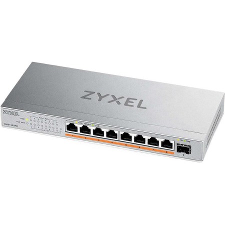 Коммутатор Zyxel XMG-108HP-EU0101F (L2) 8x2.5Гбит/с 1SFP+ 8PoE++ 100W неуправляемый