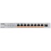 Коммутатор Zyxel XMG-108HP-EU0101F (L2) 8x2.5Гбит/с 1SFP+ 8PoE++ 100W неуправляемый