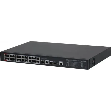 Коммутатор Dahua DH-S4228-24GT-360 (L2) 28x1Гбит/с 2SFP 24PoE 360W управляемый
