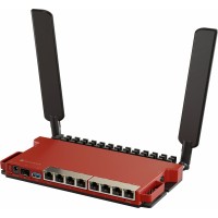 Роутер беспроводной MikroTik L009UiGS-2HaxD-IN AX600 10/100/1000BASE-TX красный
