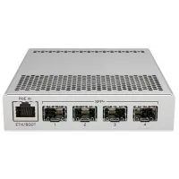 Коммутатор MikroTik CRS305-1G-4S+IN (L3) 1x1Гбит/с 4xКомбо(10GBase-T/SFP+) 4SFP+ управляемый
