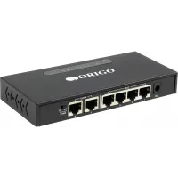 Коммутатор Origo OS1206P/60W OS1206P/60W/A1A (L2) 6x100Мбит/с 4PoE 4PoE+ 100W неуправляемый