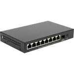 Коммутатор Origo OS1209P/80W OS1209P/80W/A1A (L2) 8x100Мбит/с 1SFP 8PoE 80W неуправляемый