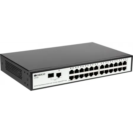 Коммутатор Origo OS1225 OS1225/A1A 24x100Мбит/с 1SFP неуправляемый