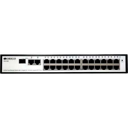 Коммутатор Origo OS1326 OS1326/A1A (L2) 24x100Мбит/с 1x1Гбит/с 1xКомбо(1000BASE-T/SFP) 1SFP настраиваемый