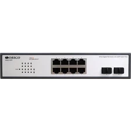 Коммутатор Origo OS2210FP/120W OS2210FP/120W/A1A (L2) 8x1Гбит/с 2SFP 8PoE+ 120W неуправляемый