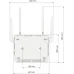 Роутер беспроводной Keenetic Peak (KN-2710 + KN-3311) AC2600 10/100/1000BASE-TX/SFP/4g ready серый