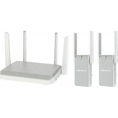 Роутер беспроводной Keenetic Peak (KN-2710 + KN-3311X2) AC2600 10/100/1000BASE-TX/SFP/4g ready серый