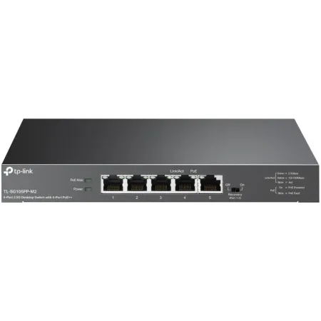 Коммутатор TP-Link TL-SG105PP-M2 (L2) 5x2.5Гбит/с 4PoE++ 123W неуправляемый