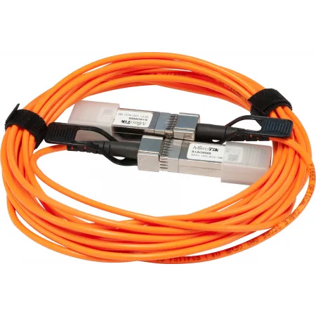 Кабель AOC MikroTik S+AO0005 10Гбит/с 5м оранжевый SFP+-SFP+