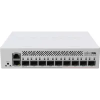 Коммутатор MikroTik CRS310-1G-5S-4S+IN (L3) 6x1Гбит/с 4x10Гбит/с 5SFP 4SFP+ 1PoE управляемый