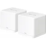 Бесшовный Mesh роутер Mercusys Halo H60X(2-pack) AX1500 10/100/1000BASE-TX белый (упак.:2шт)