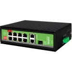 Коммутатор Digma DSP408F-2G1S-300 (L2) 8x100Мбит/с 2x1Гбит/с 1SFP 8PoE 8PoE+ 1PoE++ 300W неуправляемый