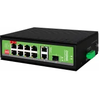 Коммутатор Digma DSP408F-2G1S-300 (L2) 8x100Мбит/с 2x1Гбит/с 1SFP 8PoE 8PoE+ 1PoE++ 300W неуправляемый