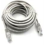 Патч-корд KingPrice KP-PC-c5e-10m-g 1Гбит/с UTP 4 пары cat.5E solid CCA molded 10м серый RJ-45 (m)-RJ-45 (m)