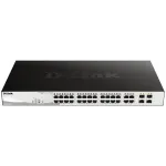 Коммутатор D-Link DGS-1210-28P/FL2A 24x1Гбит/с 4xКомбо(1000BASE-T/SFP) 24PoE+ 193W управляемый
