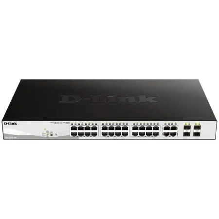 Коммутатор D-Link DGS-1210-28P/FL2A 24x1Гбит/с 4xКомбо(1000BASE-T/SFP) 24PoE+ 193W управляемый