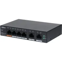 Коммутатор Dahua DH-CS4006-4ET-60 (L2) 4x100Мбит/с 2xКомбо(1000BASE-T/SFP) 30W управляемый