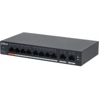Коммутатор Dahua DH-CS4010-8ET-60 (L2) 8x100Мбит/с 2xКомбо(1000BASE-T/SFP) 60W управляемый