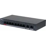 Коммутатор Dahua DH-CS4010-8ET-110 (L2) 8x100Мбит/с 2x1Гбит/с 8PoE 110W управляемый