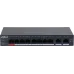 Коммутатор Dahua DH-CS4010-8ET-110 (L2) 8x100Мбит/с 2x1Гбит/с 8PoE 110W управляемый