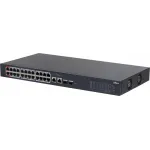 Коммутатор Dahua DH-CS4226-24ET-375 (L2) 24x100Мбит/с 2xКомбо(1000BASE-T/SFP) 2SFP 24PoE 375W управляемый