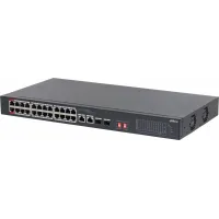 Коммутатор Dahua DH-S3226-24ET-240 (L2) 24x1Гбит/с 2xКомбо(1000BASE-T/SFP) 2SFP 24PoE неуправляемый
