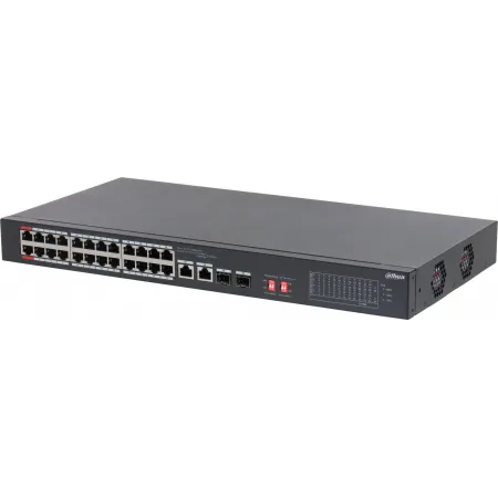 Коммутатор Dahua DH-S3226-24ET-240 (L2) 24x1Гбит/с 2xКомбо(1000BASE-T/SFP) 2SFP 24PoE неуправляемый