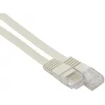 Патч-корд Buro BU-5E-FLAT-0.5M-G 1Гбит/с UTP 4 пары cat.5E Cu molded 0.5м серый RJ-45 (m)-RJ-45 (m)