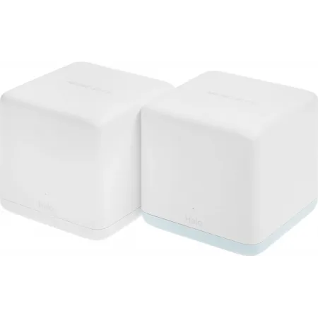 Бесшовный Mesh роутер Mercusys Halo H32G (HALO H32G(2-PACK)) AC1200 100/1000/10000BASE-T белый (упак.:2шт)