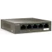 Коммутатор Tenda TEF1105P-4-63W (L2) 5x100Мбит/с 4PoE 58W неуправляемый