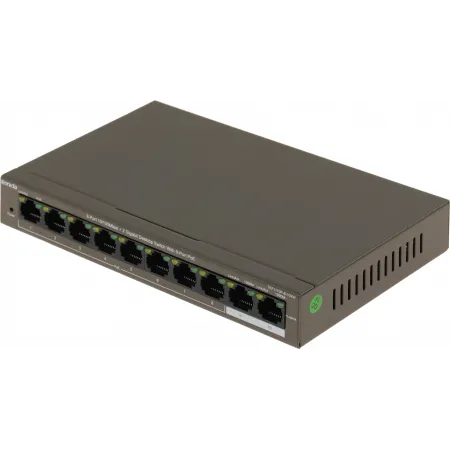 Коммутатор Tenda TEF1110P-8-102W (L2) 8x100Мбит/с 2x1Гбит/с 8PoE 99W неуправляемый