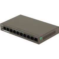 Коммутатор Tenda TEF1110P-8-63W (L2) 10x100Мбит/с 8PoE 58W неуправляемый