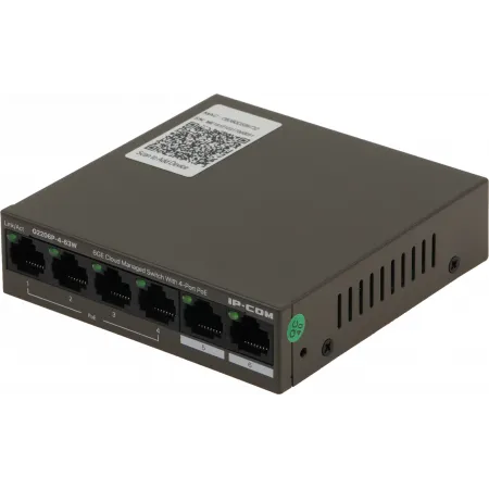 Коммутатор IP-Com G2206P-4-63W (L2) 6x1Гбит/с 4PoE 58W управляемый