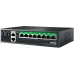 Коммутатор Netis P112GS (L2) 10x1Гбит/с 2SFP 8PoE 120W неуправляемый