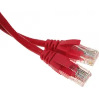 Патч-корд Exegate UTP-RJ45-RJ45-5e-1M-RD 1Гбит/с UTP 4 пары cat.5E CCA 1м красный RJ-45 (m)-RJ-45 (m) (EX258673RUS)