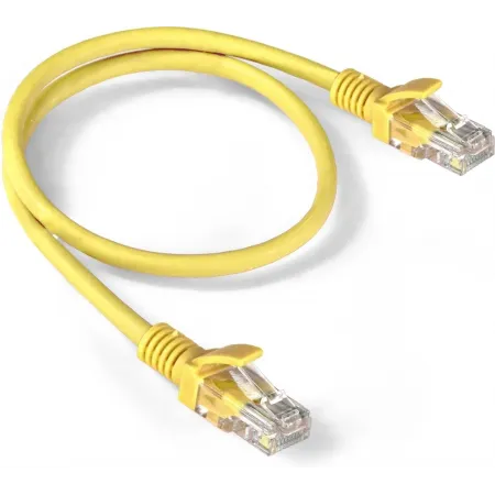 Патч-корд Exegate UTP-RJ45-RJ45-5e-0,5M-LSZH-YL 1Гбит/с UTP 4 пары cat.5E CCA 0.5м желтый RJ-45 (m)-RJ-45 (m) (EX286376RUS)
