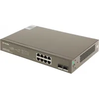 Коммутатор IP-Com G3310P-8-150W (L2) 8x1Гбит/с 2xКомбо(1000BASE-T/SFP) 2SFP 8PoE 130W управляемый
