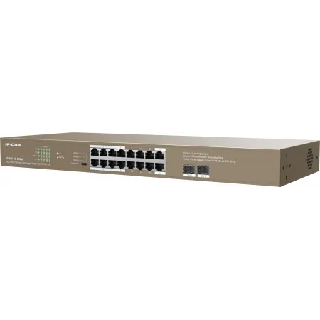 Коммутатор IP-Com G1118P-16-250W (L2) 16x1Гбит/с 2xКомбо(1000BASE-T/SFP) 2SFP 16PoE 230W неуправляемый