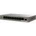 Коммутатор IP-Com G2210P-8-102W (L2) 9x1Гбит/с 1xКомбо(1000BASE-T/SFP) 1SFP 8PoE 92W неуправляемый