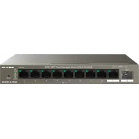 Коммутатор IP-Com G2210P-8-102W (L2) 9x1Гбит/с 1xКомбо(1000BASE-T/SFP) 1SFP 8PoE 92W неуправляемый