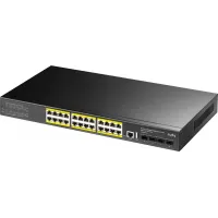 Коммутатор Cudy GS5024PS4-400W (L3) 24x1Гбит/с 4SFP+ 24PoE+ 400W управляемый