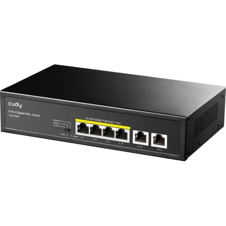 Коммутатор Cudy GS1006P (L2) 6x1Гбит/с 6PoE+ неуправляемый