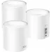 Бесшовный Mesh роутер TP-Link Deco X1500 (DECO X1500(3-PACK)) AX1500 10/100/1000BASE-TX белый (упак.:3шт)