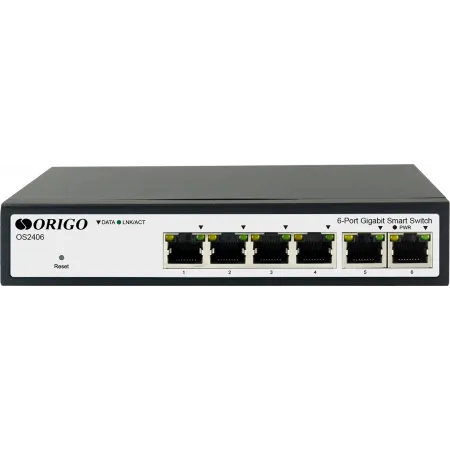 Коммутатор Origo OS2406 OS2406/A1A (L2) 6x1Гбит/с настраиваемый